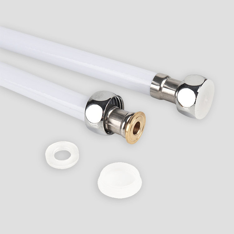 Double-headed metal braided hose