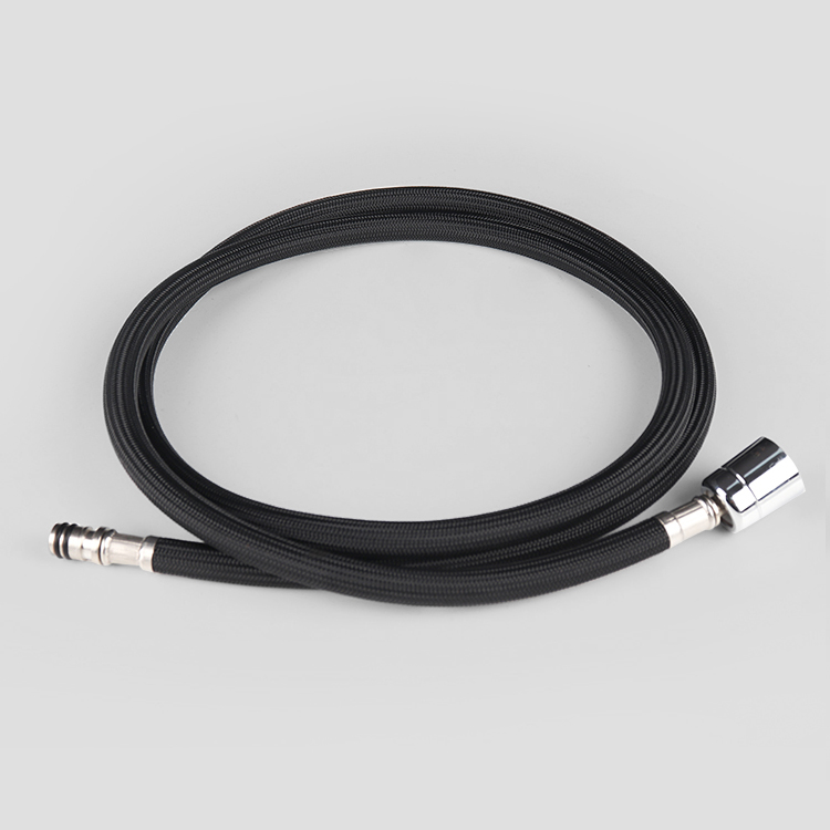 Double-headed metal braided hose