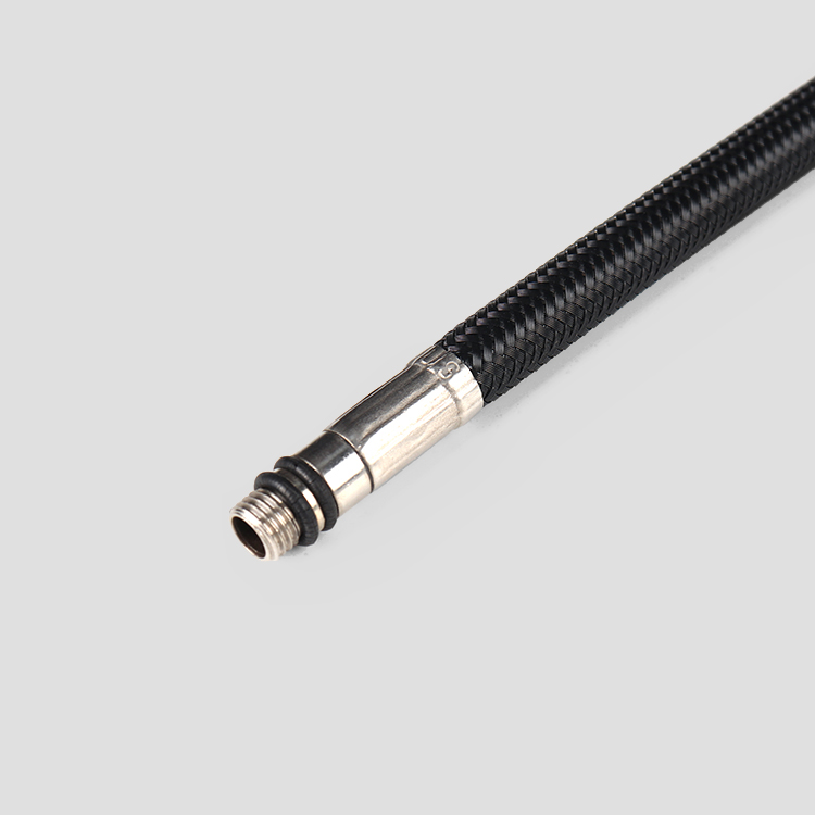 Double-headed metal braided hose