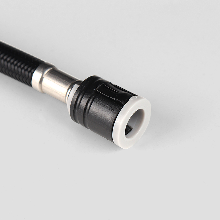 Double-headed metal braided hose